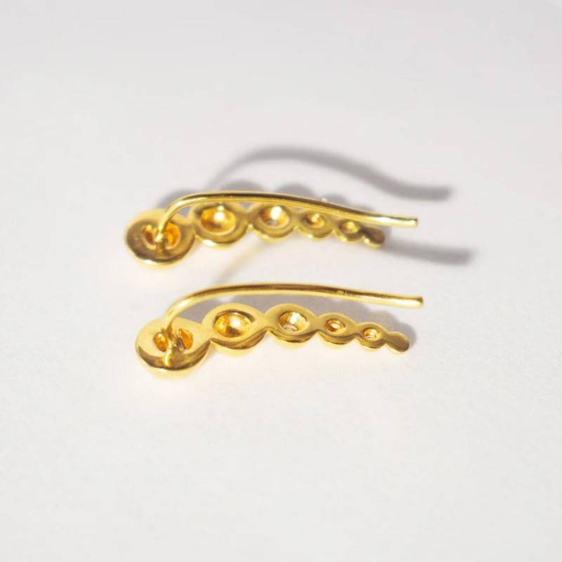 Growth Ear Cuffs-18K Gold Vermeil Sterling Silver : TSER-GRO-18G-14028