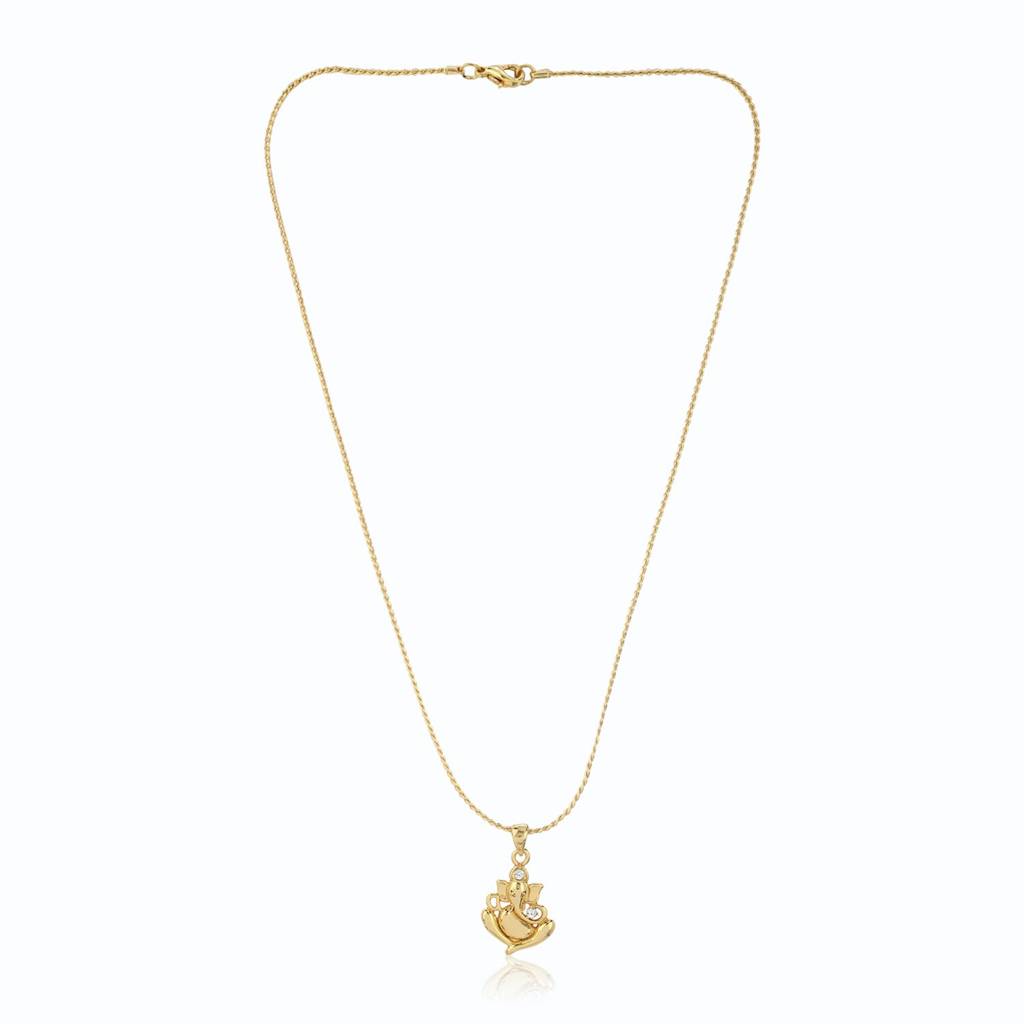 Estele Gold Tone Plated Ganesh Designer Pendant For Women : 858PENDANT
