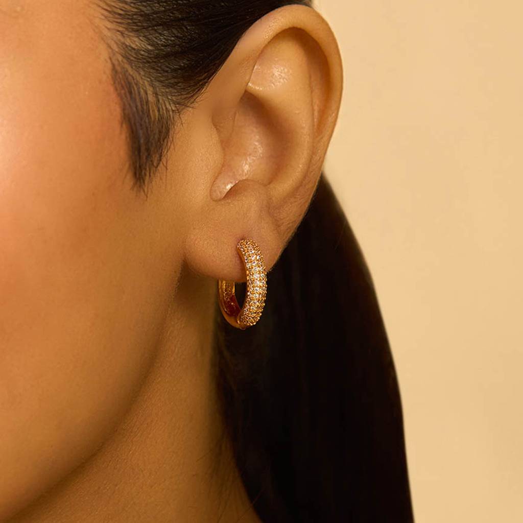 Kushal'S Fashion Jewellery Plated Party Trendy Zircon Hoops & Huggies-172479 : 412643