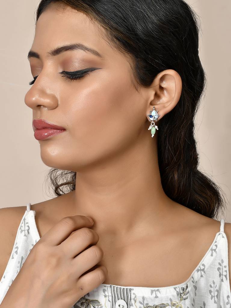 Voylla Bagh E Fiza Tiny Drop Earrings · Eternz
