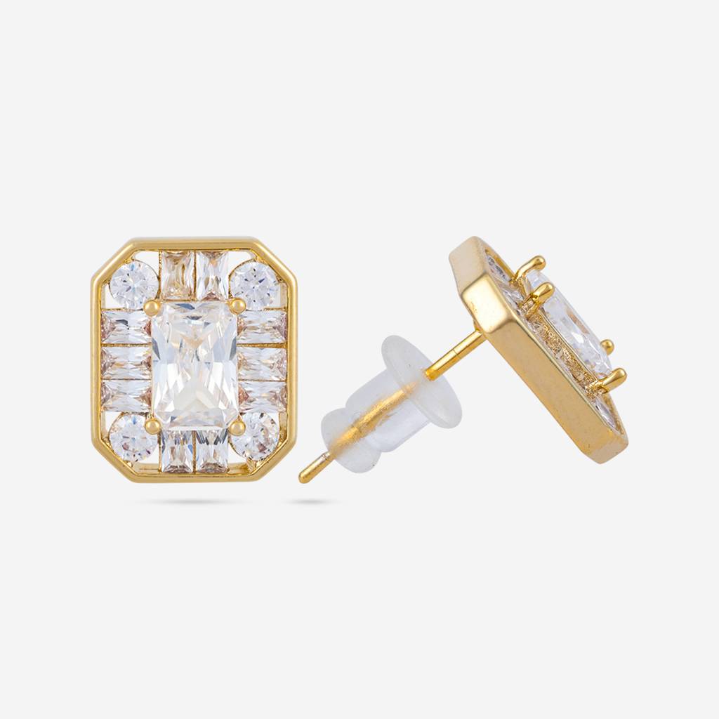 Kushal'S Fashion Jewellery Plated Party Trendy Zircon Studs-187412 : 446483
