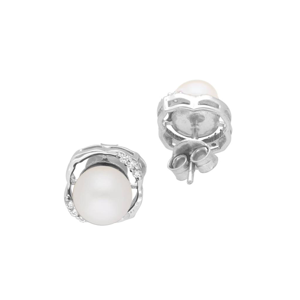 Elegance 925 Silver Stud Earrings : JPMAY-22-110
