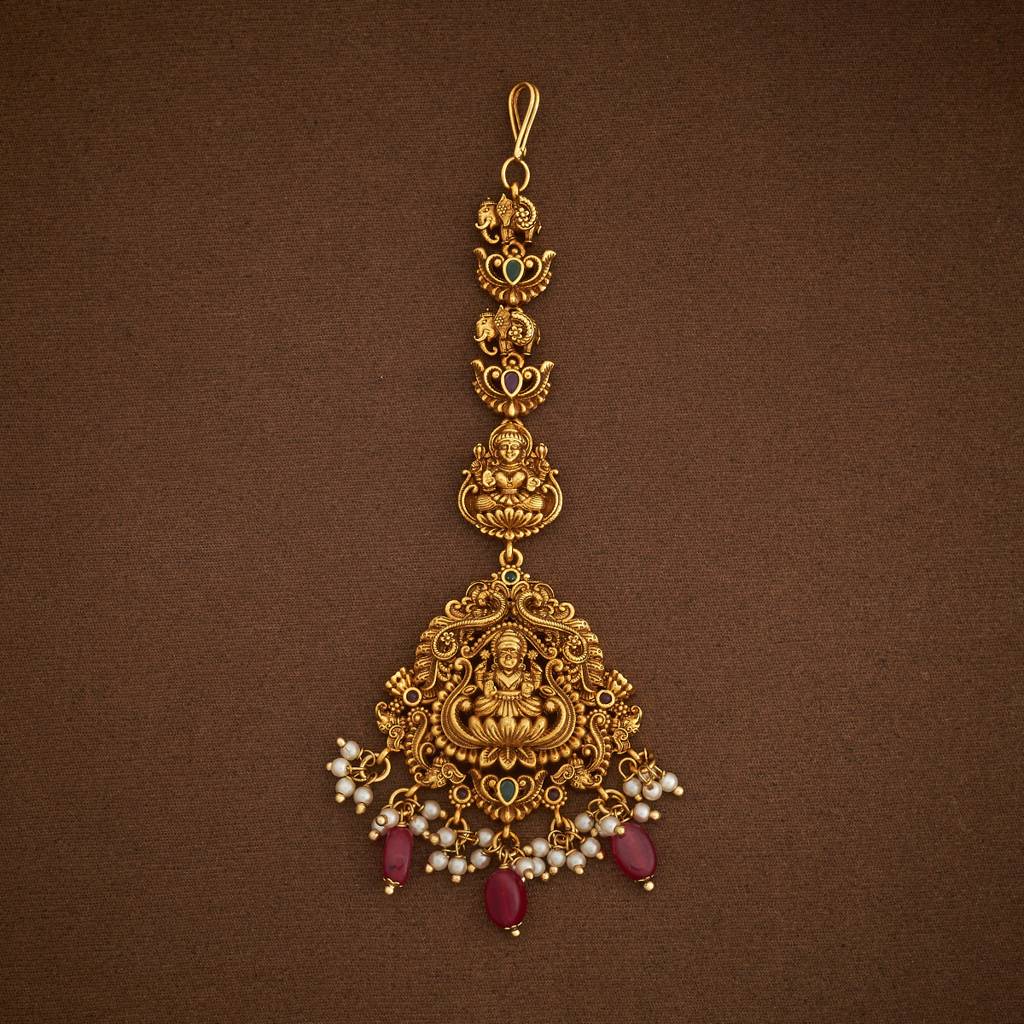 Kushal'S Fashion Jewellery Plated Ethnic Antique Maang Tikka-185151 : 442006