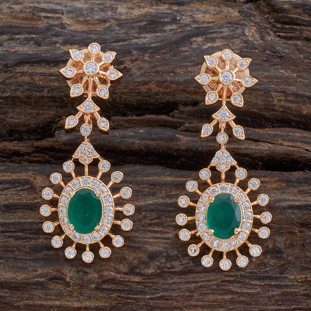Kushal'S Fashion Jewellery Plated Party Wear Zircon Earring-175769 : 421341