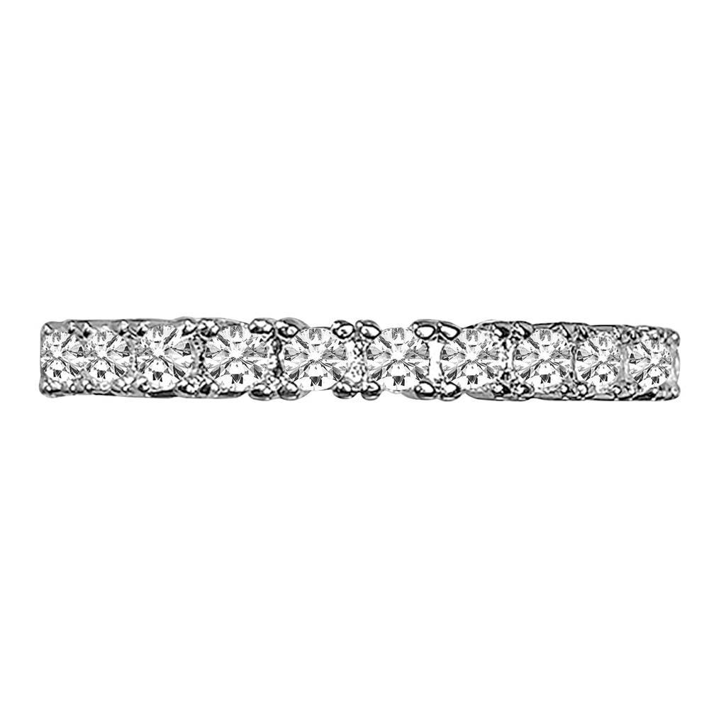 American Diamond Studded Silver Plated Finger Ring Fashion Wear Stylish Jewellery Gift For Girls & Women : PX8R107-7