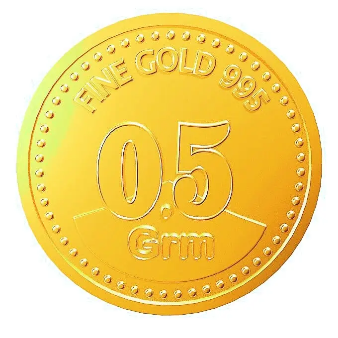 0.5Gram Gold Coin 995 : 05gramGold-995