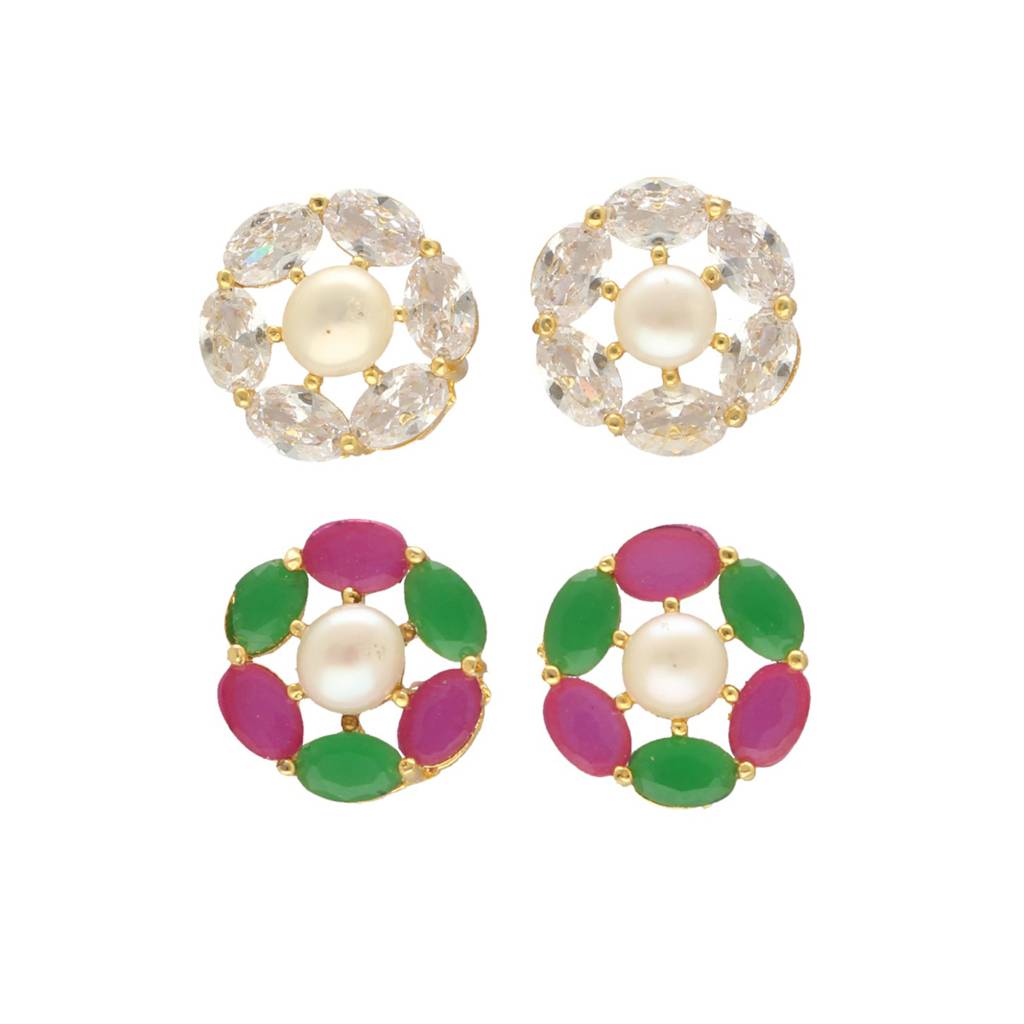 Gia Pearl Earrings Pack 2 : JPD-24-02