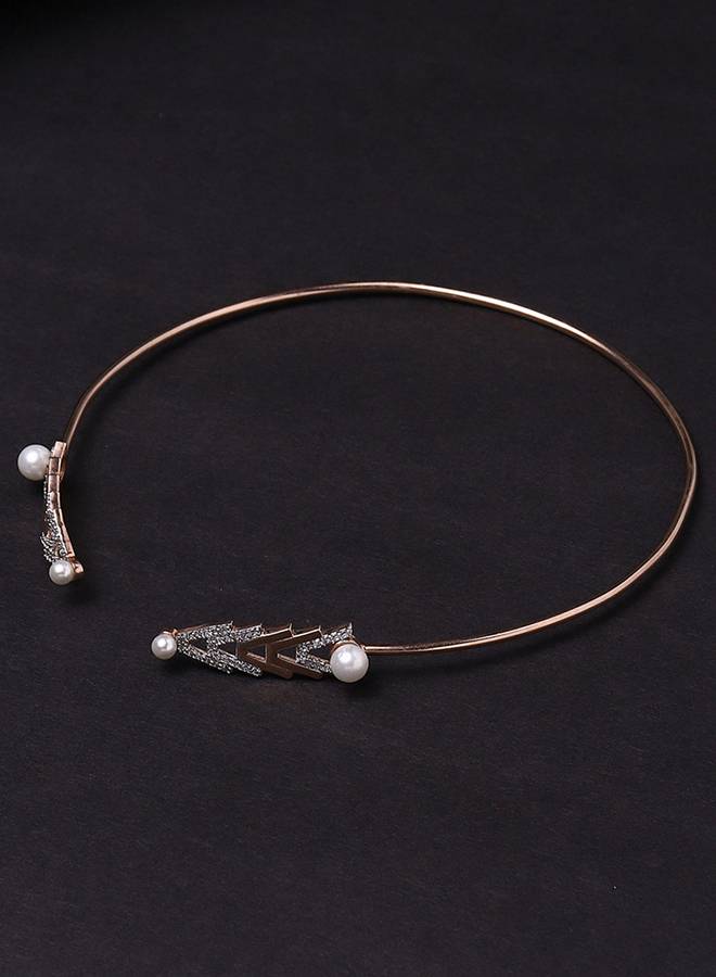 Rose Gold Plated Brass Necklace : 8905124433029