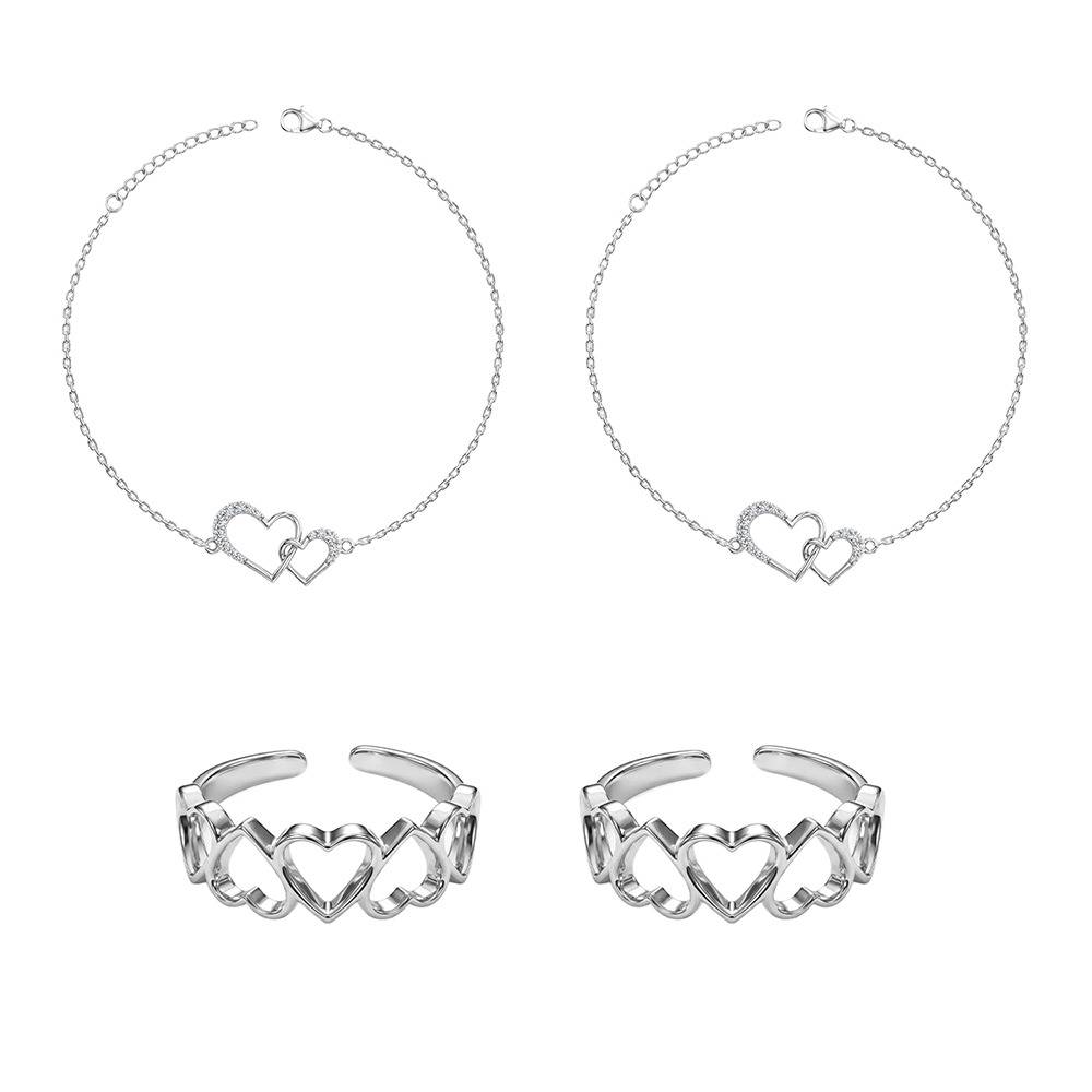 925 Silver  Maristella Set| Gifts For Women And Girls | With Certificate Of Authenticity And 925 Stamp | 6  : A0404A0404TR0137
