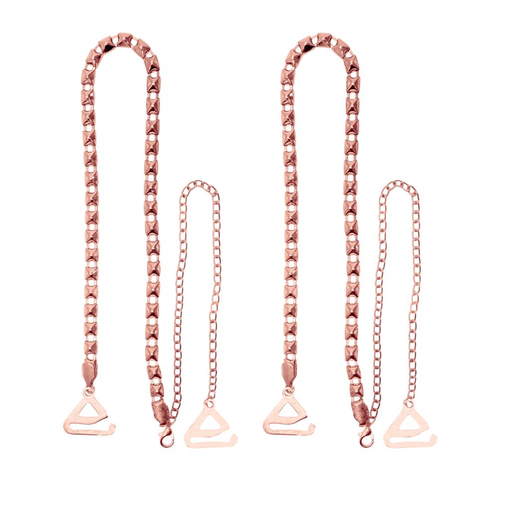 Serpent Box Decorative Bra Strap | Smooth Chain | Pair : A04