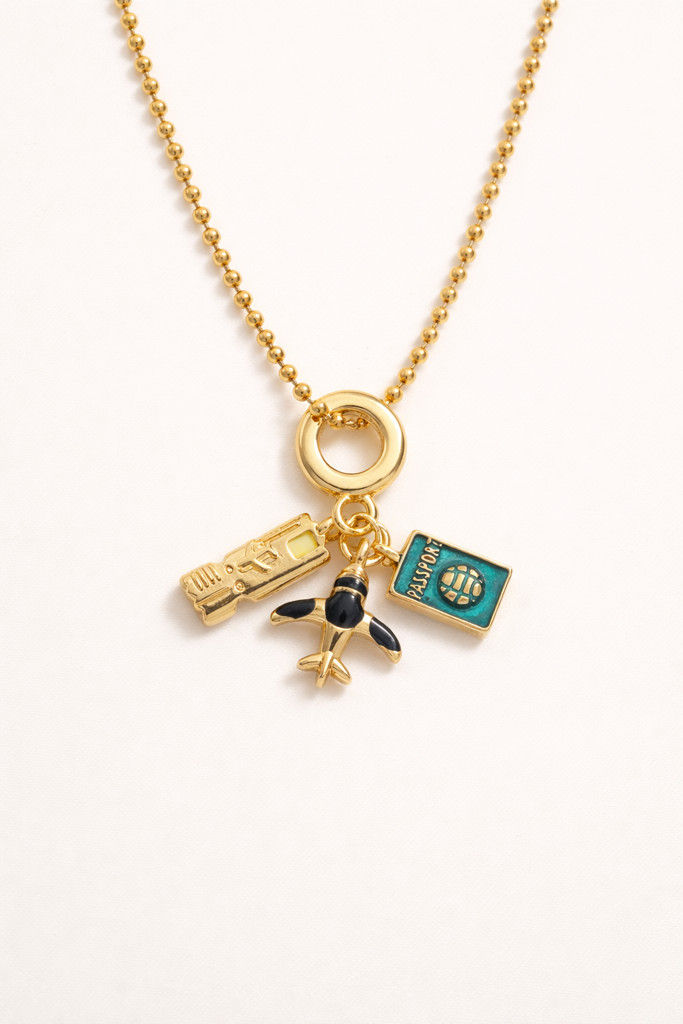 Jet Setter Charm Necklace : Le189