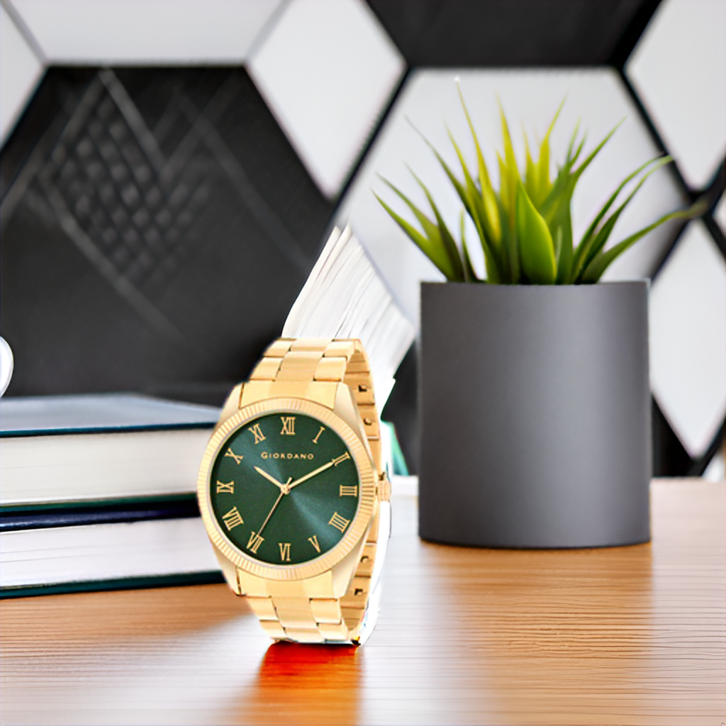 Giordano Classic Formal Analog Watch For Men With Stainless Steel Strap And Roman Numeric Indices -Gz-50112 : GZ-50112-33