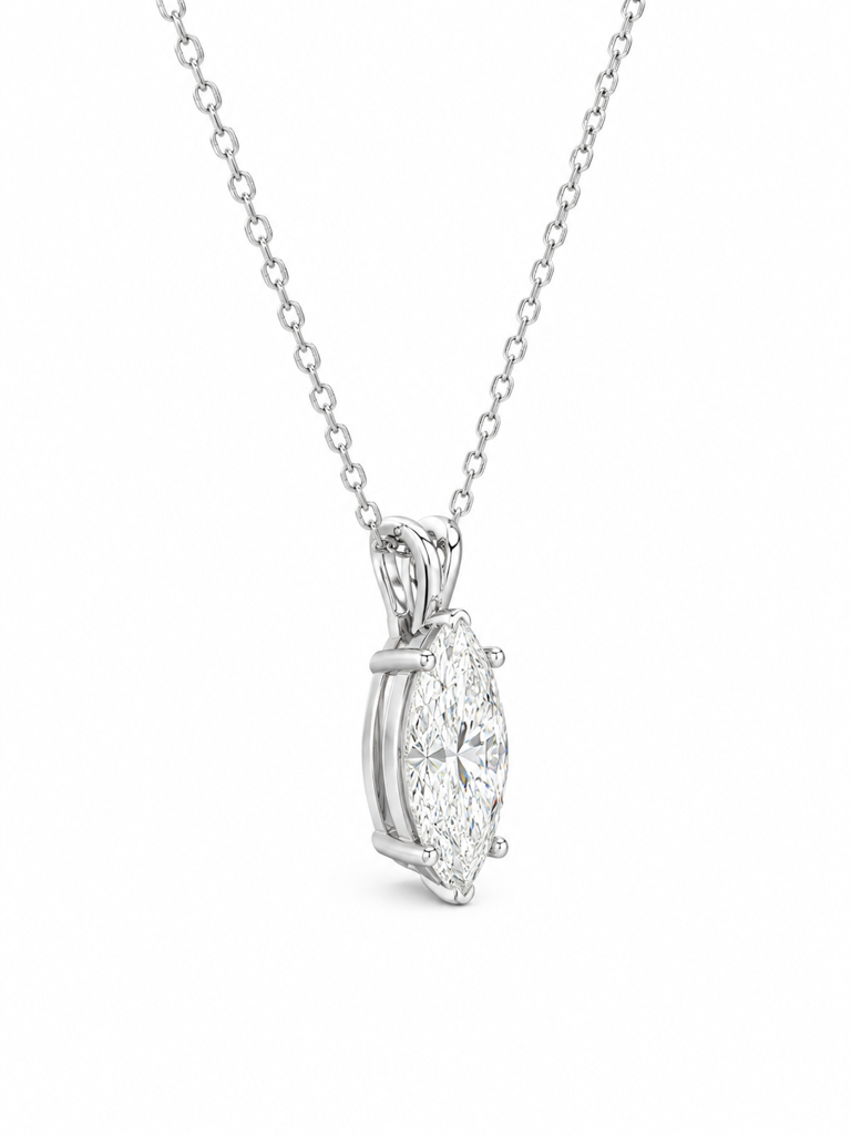 Lunara Moissanite Pendant : GJPD0006PD925123