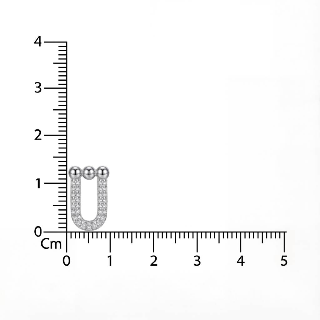 Korean Minimalist U-Link Stud Earrings : YUFSER251