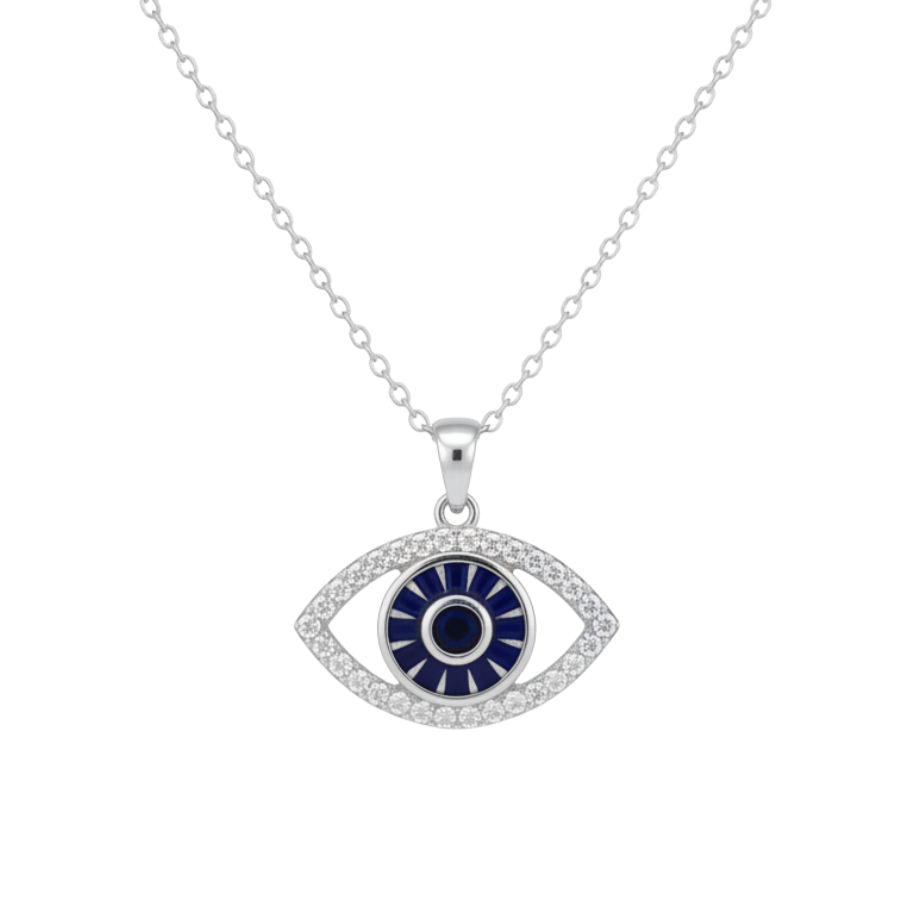 Big Evil Eye Necklace For Women | Bold Protective Evil Eye Pendant Jewellery : 943319698