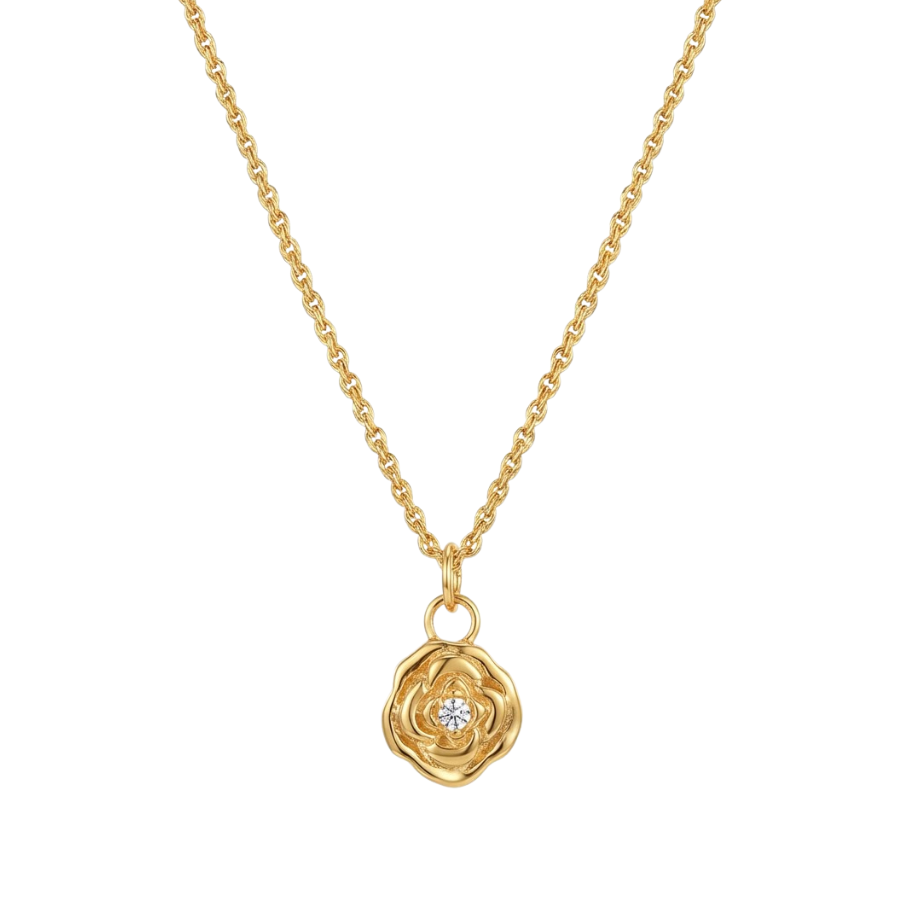 Multiple Flower Necklace For Women | Elegant Floral Pendant Jewellery : 7717651200