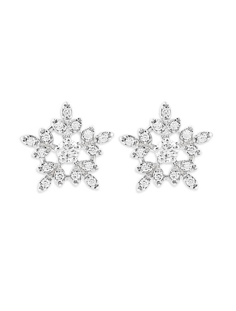 925 Silver Snowflake Earrings