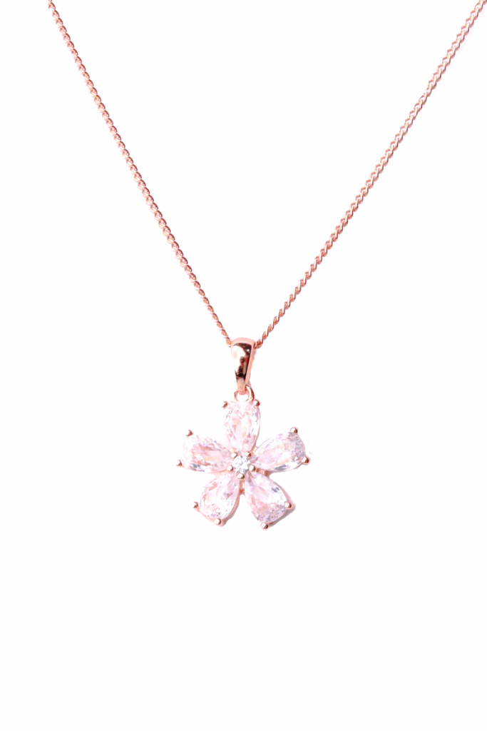 925 Silver Dahlia Pendant