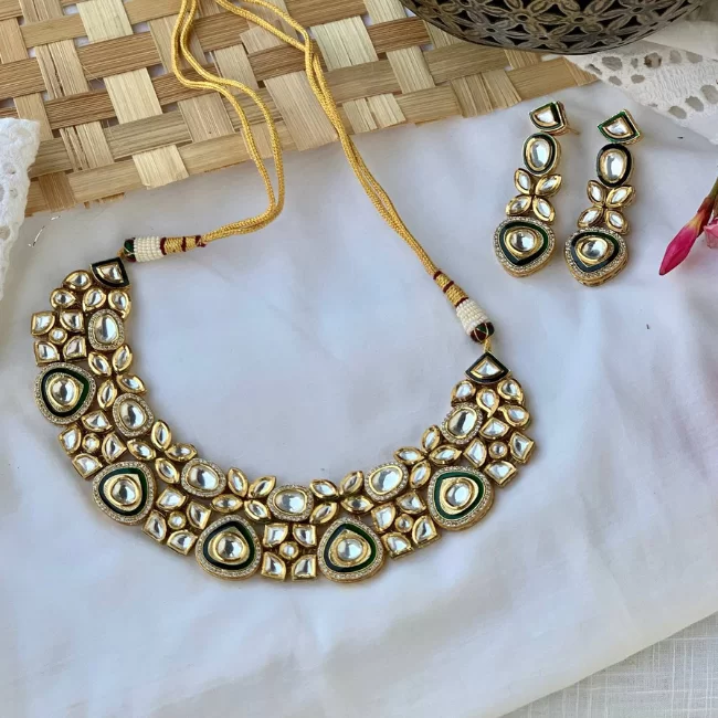 Kundan Jadau Necklace Set