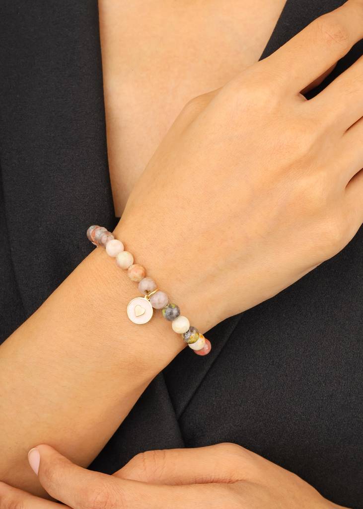 Expression Of Love - Quartz Heart Bracelet : AB10746