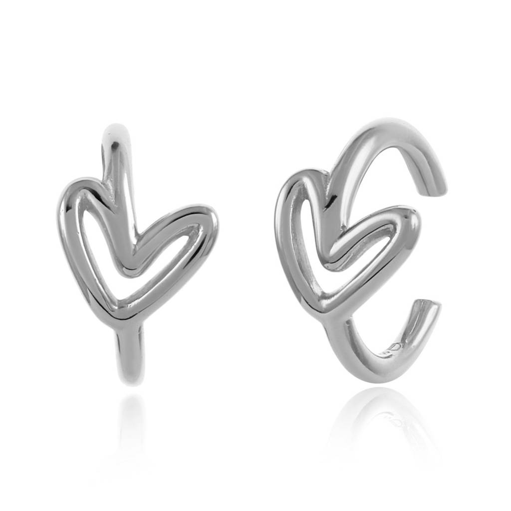 Heart Earcuffs : ACE00552-RH