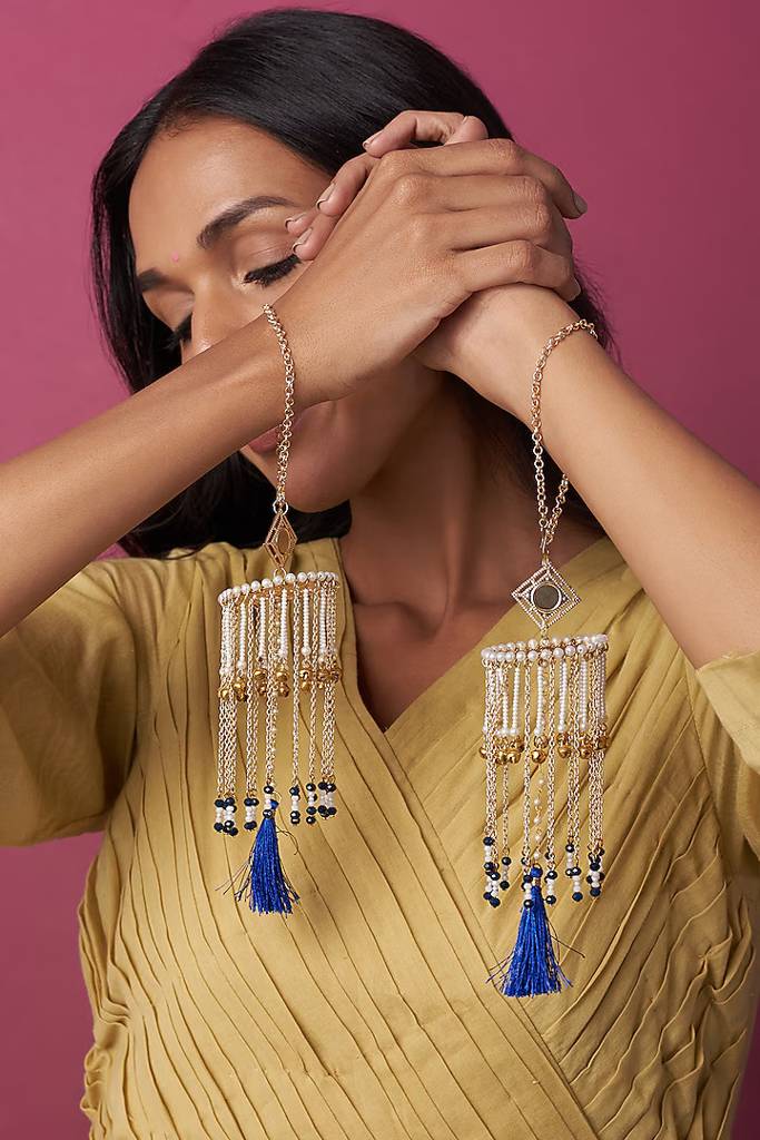 Ghunghroo And Tassel Mini Kaleera : ACKL015-B