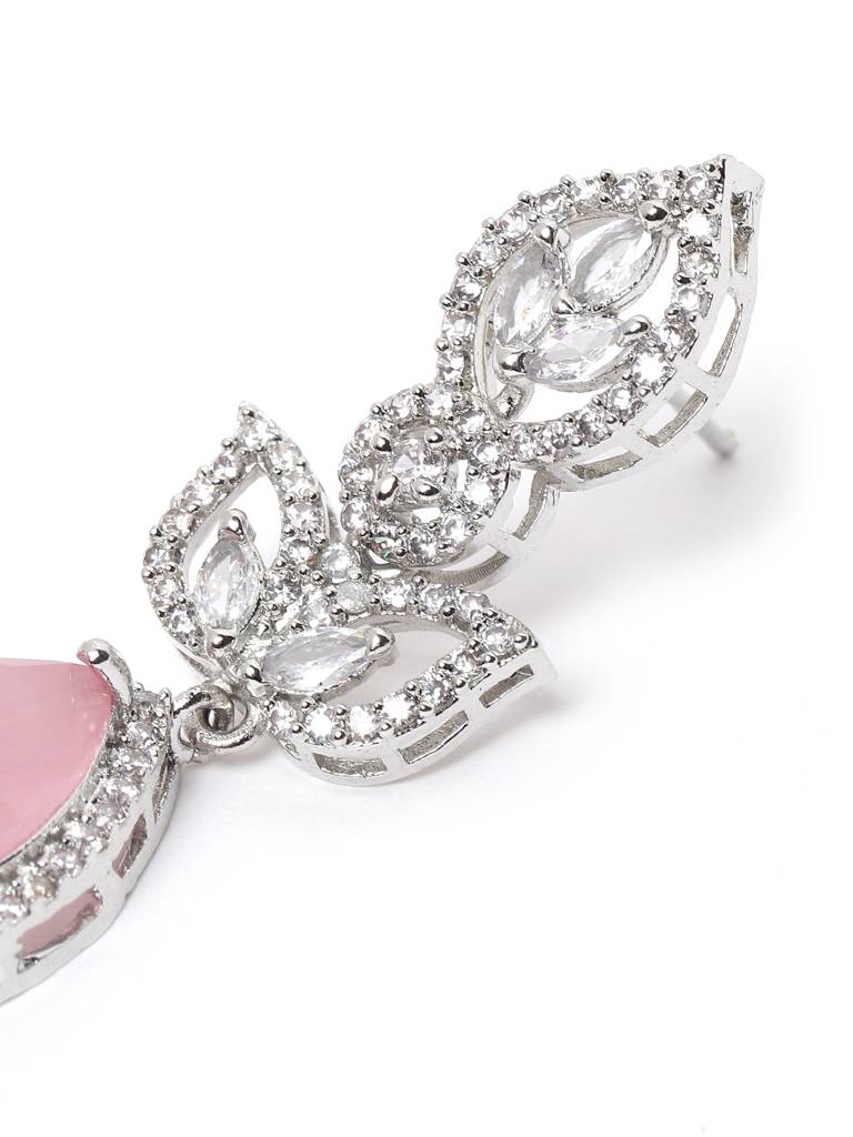 Styslish Water Drop Earrings : ADEarrings14Pink