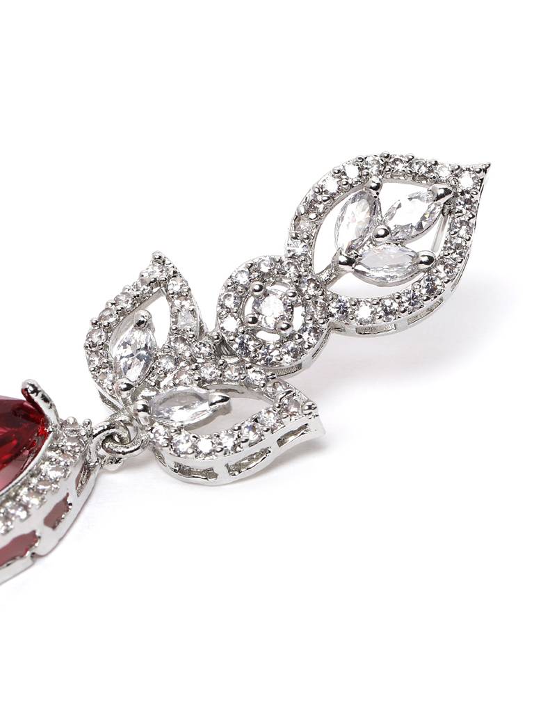 Styslish Water Drop Earrings : ADEarrings14Red