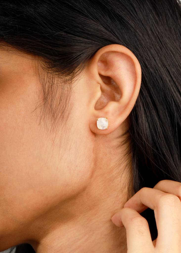 Heavenly Love - Moonstone Studs : AE24720