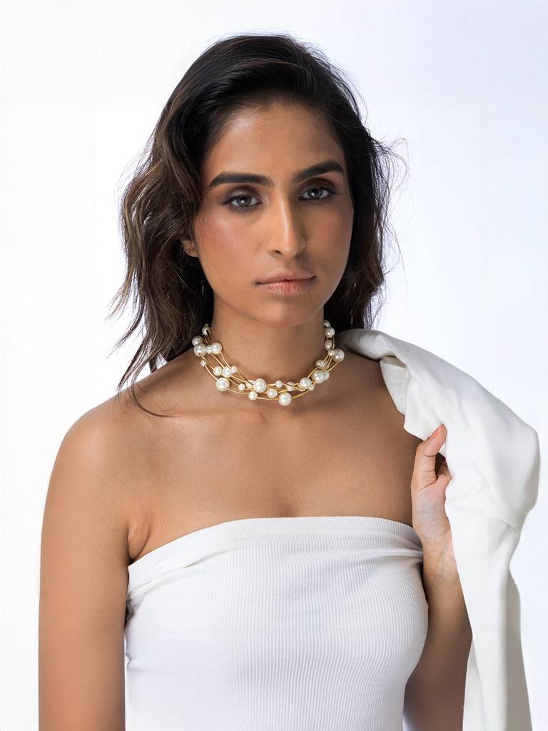 Layered Cluster Necklace : AHA0006N