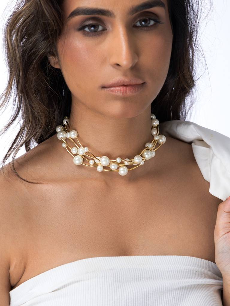 Layered Cluster Necklace : AHA0006N