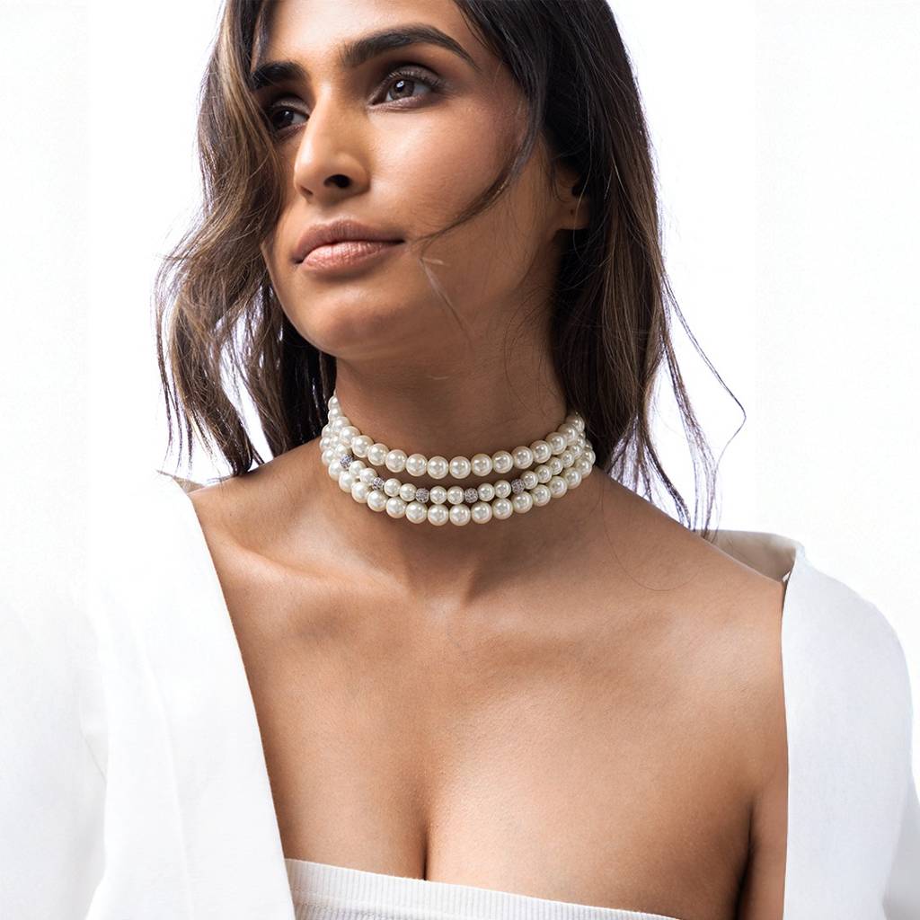 Classic Multi-Strand Pearl Necklace : AHA0018N