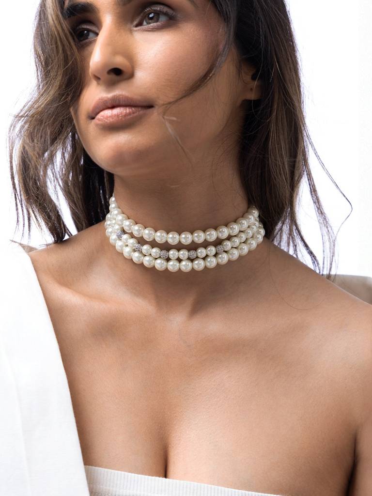 Classic Multi-Strand Pearl Necklace : AHA0018N