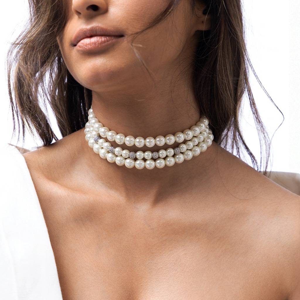 Classic Multi-Strand Pearl Necklace : AHA0018N
