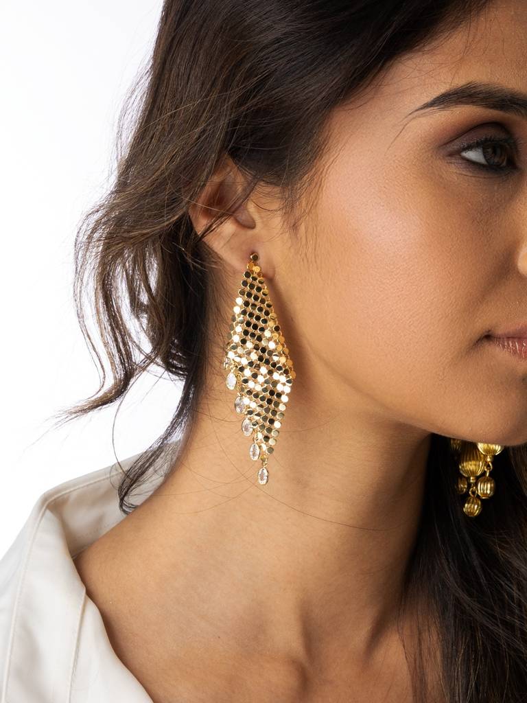 Contemporary Long Tassel Earrings : AHA0099ER