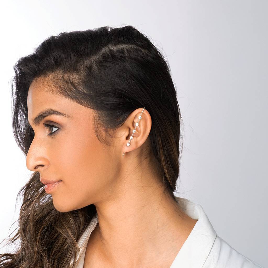Crystal Line Earrings : AHA0146ER