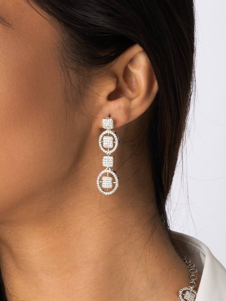 Circle Gemstone Necklace Set : AHA0147NS