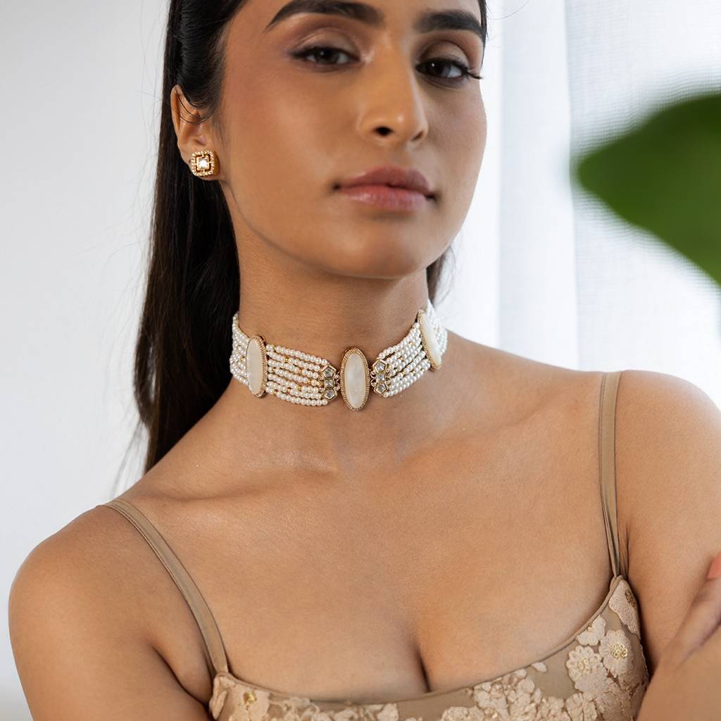Cultural Indian Opulence Necklace Set : AHA0189NS