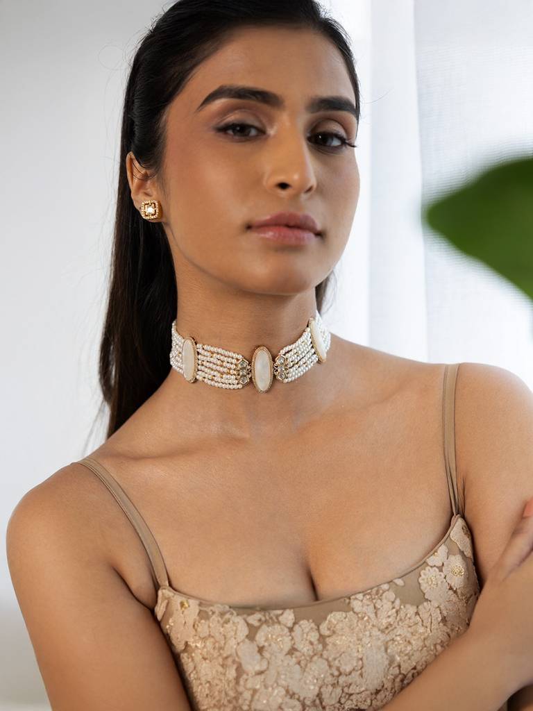 Cultural Indian Opulence Necklace Set : AHA0189NS