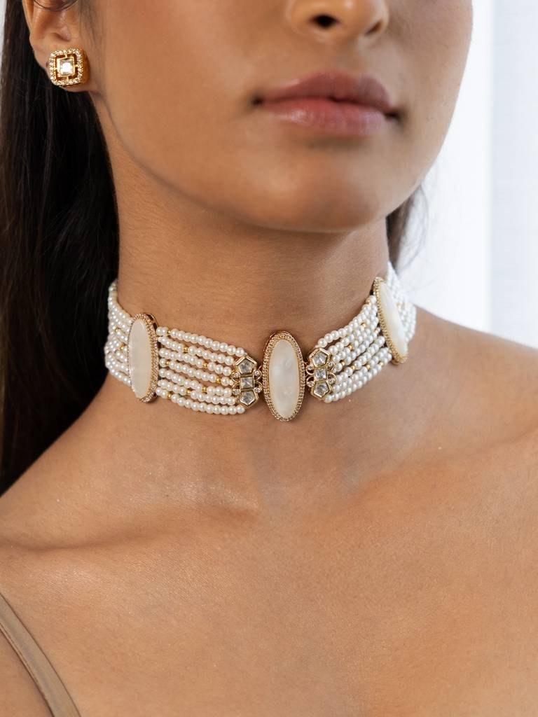 Cultural Indian Opulence Necklace Set : AHA0189NS