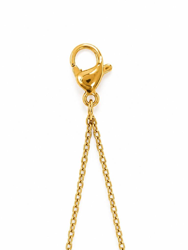 18K Gold Plated Mop Butterfly Layered Bracelet : AKBR024