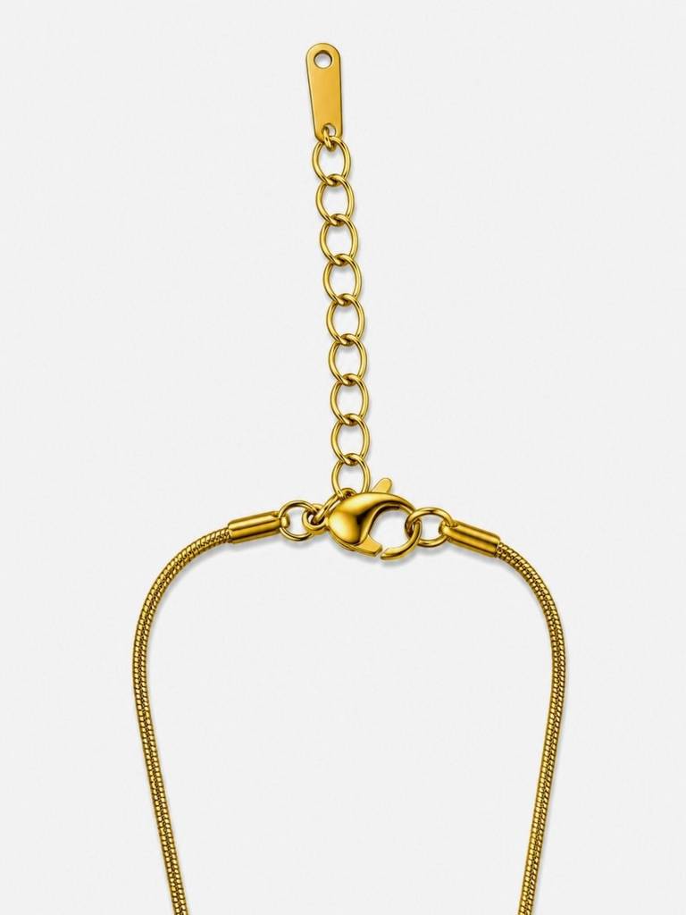 18K Gold Plated Heart Pendant Necklace : AKN050