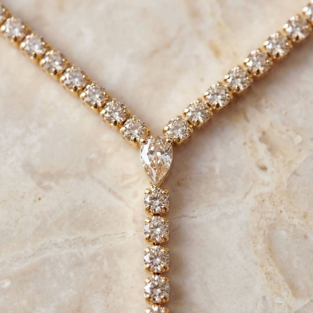 Gold Plated Combo Of Stud Earrings & Long Stone Necklace For Women & Girls, Auralis Drop Earrings & In : AMA-AURALIS-INA-COMBO
