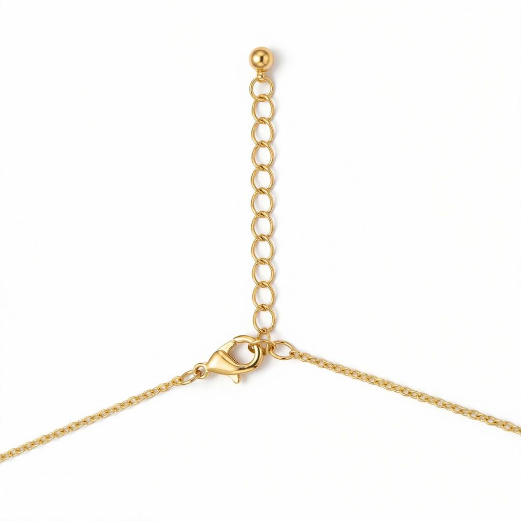 Gold Plated Stone Necklace For Women And Girls, Lunessa Crystal Arc Necklace : AMA-LUNESSA-ARC-NECKLACE