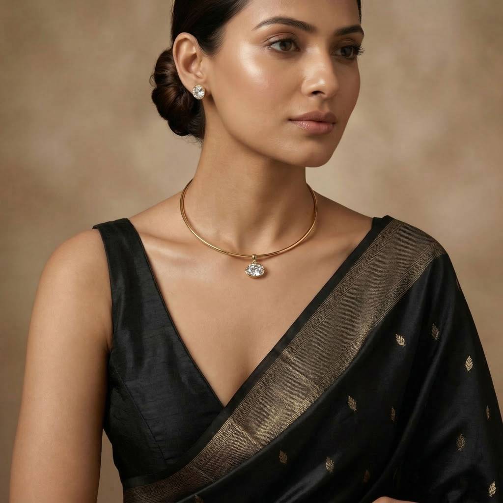 Combo Of Gold Plated Necklace And Earrings - Coin Necklace & Stud Earrings For Women & Girls : AMACOINPENDANT-STUD