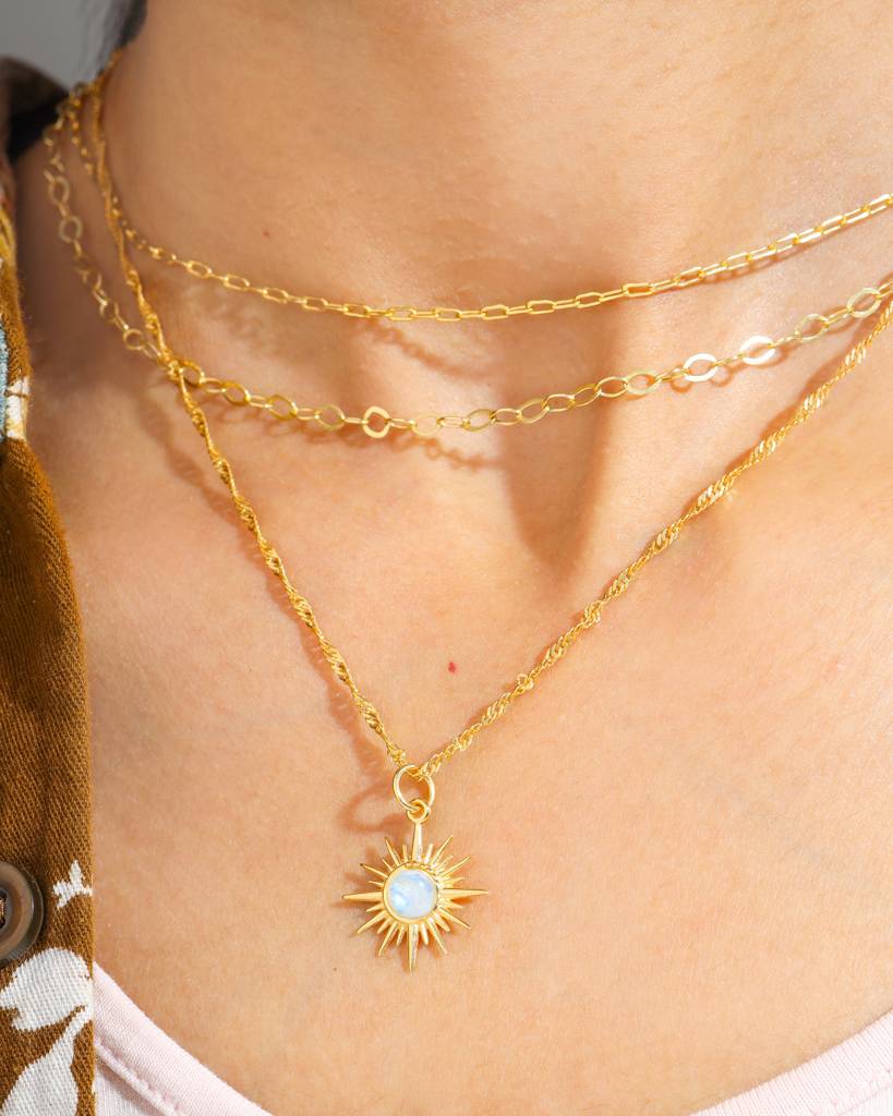 Treasured Grace - Sunshine Moonstone Necklace : AN10434