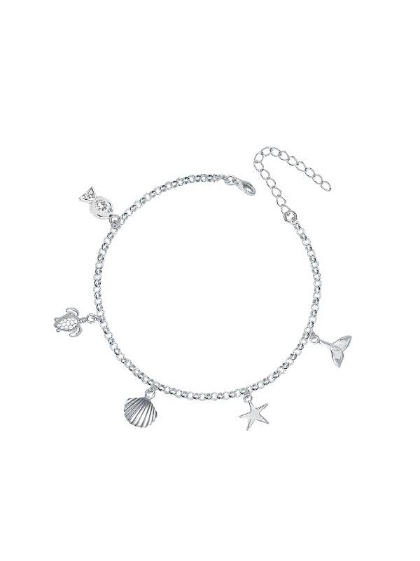 Ocean Charm Beach Anklet : AN130105S10HIA18SL