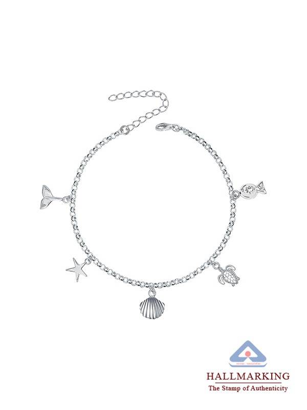 Ocean Charm Beach Anklet : AN130105S10HIA18SL
