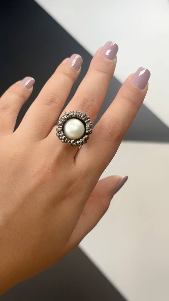 Reef Pearl Ring : AO9BL-10