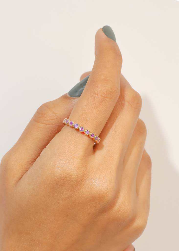 Focus Enhancer - Amethyst Band Ring : AR41086